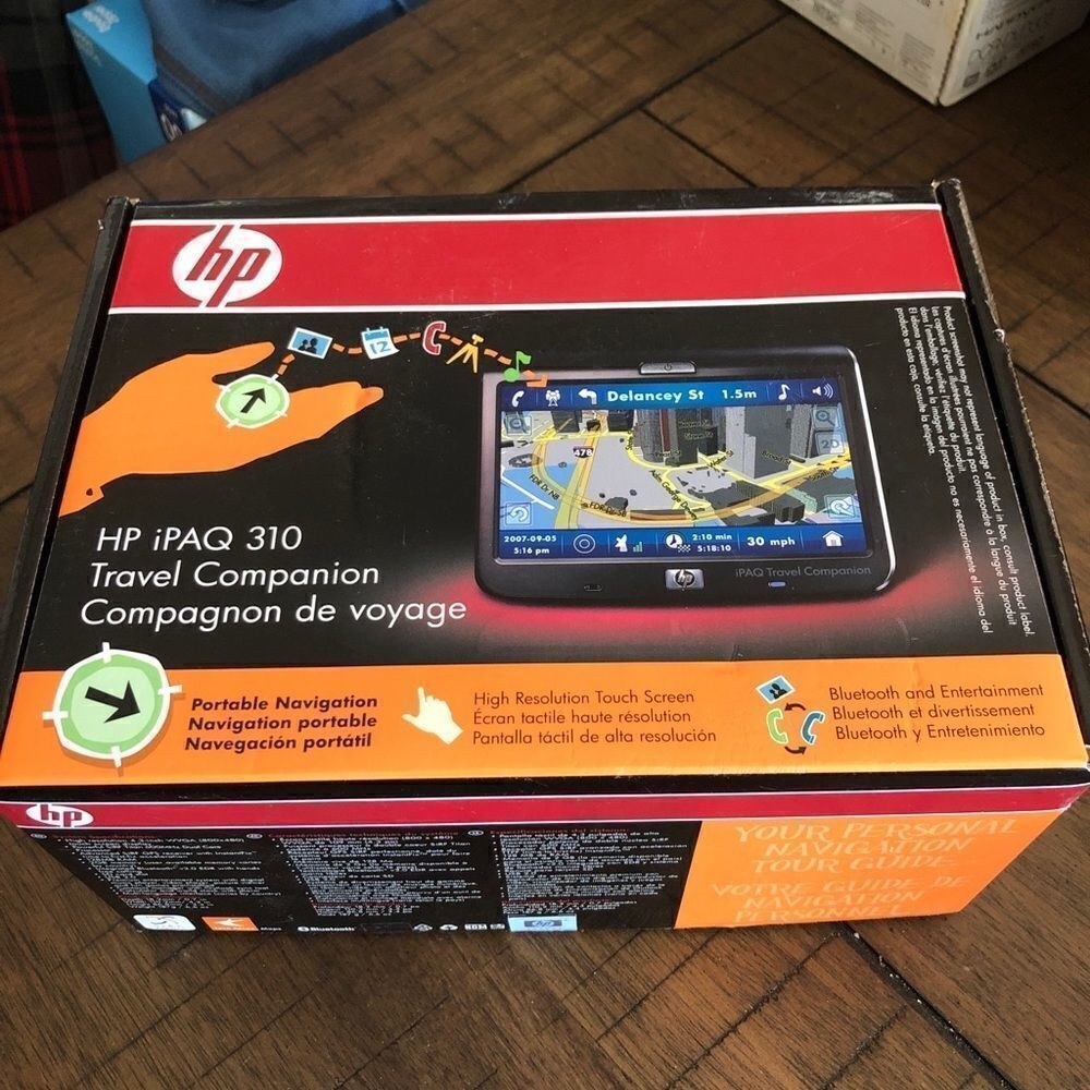 HP IPAQ‎ 310 TRAVEL COMPANION Portable Navigation Complete CIB Works.